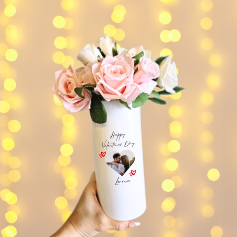 Personalised Photo Vase For Valentines