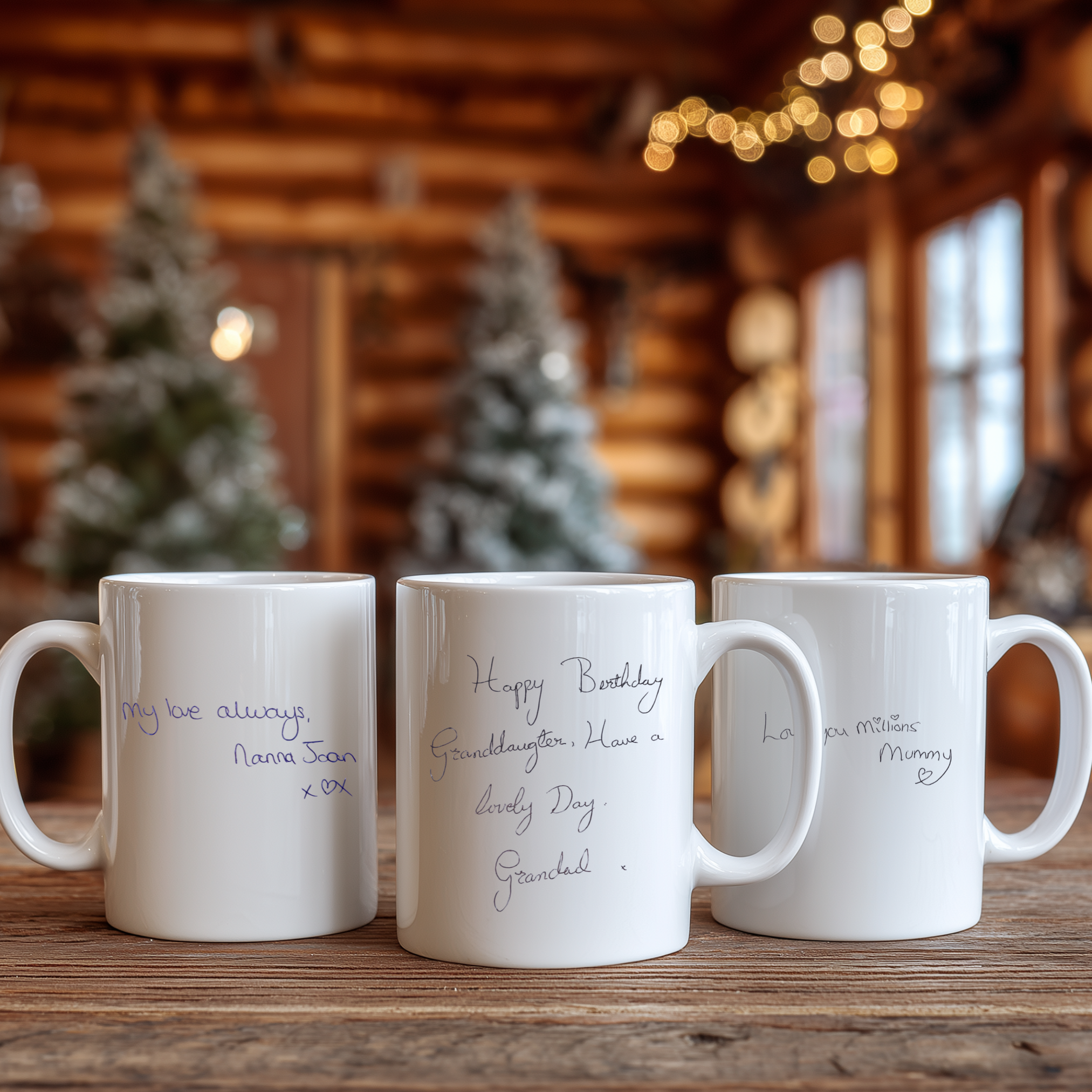 Personalised Handwritten Message Mug & Coaster
