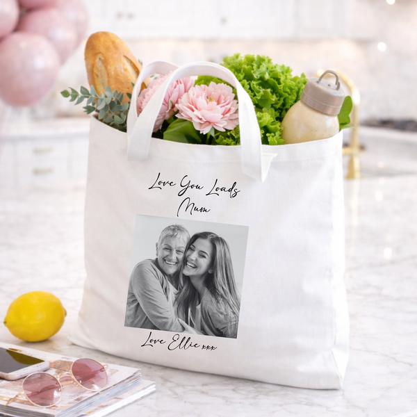 Personalised Photo Tote Bag For Mum