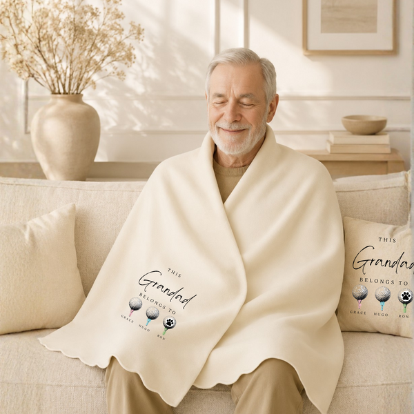 Personalised Dad Hobby Blanket | Father's Day Gift For Him