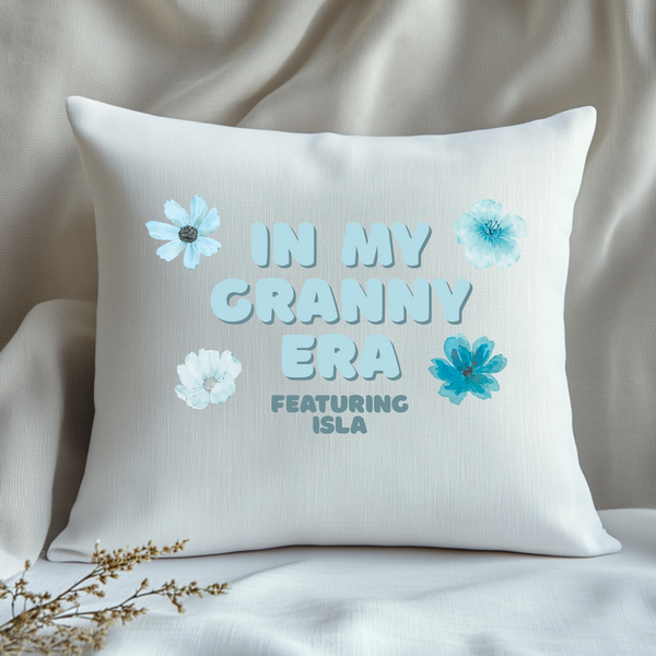 Personalised Christmas Cushion for Nanny, Grandma, Granny or Nanna – Custom Gift from Grandkids