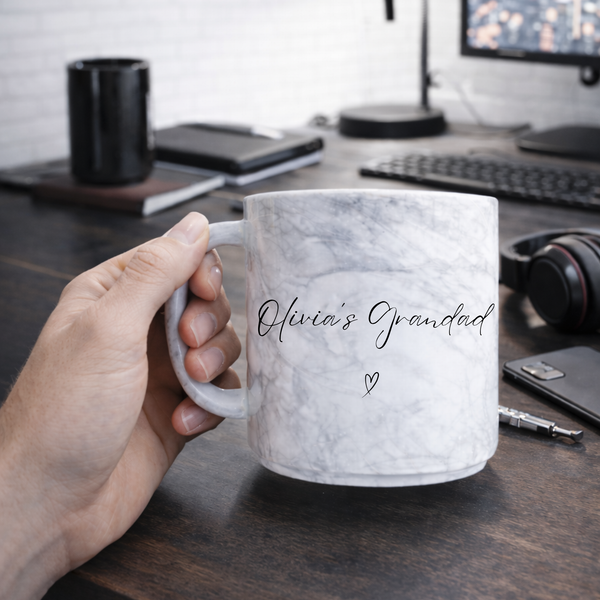 Personalised Nana/Grandma Marble Mug