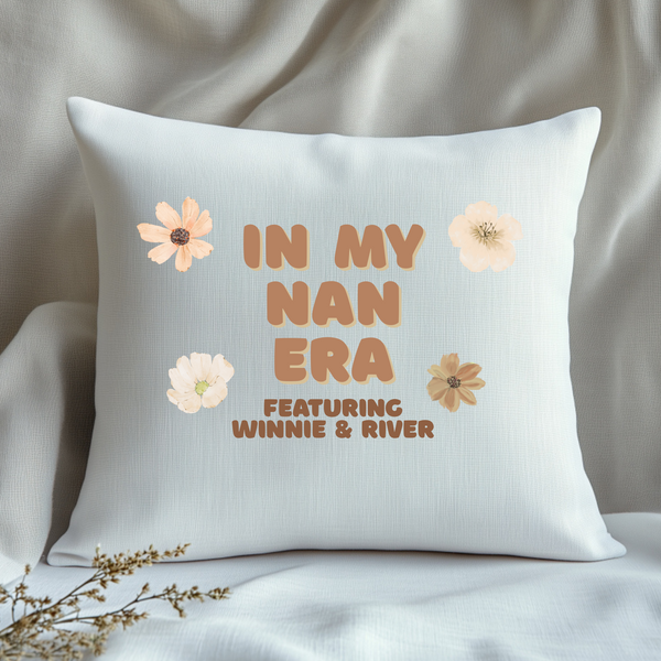 Personalised Christmas Cushion for Nanny, Grandma, Granny or Nanna – Custom Gift from Grandkids