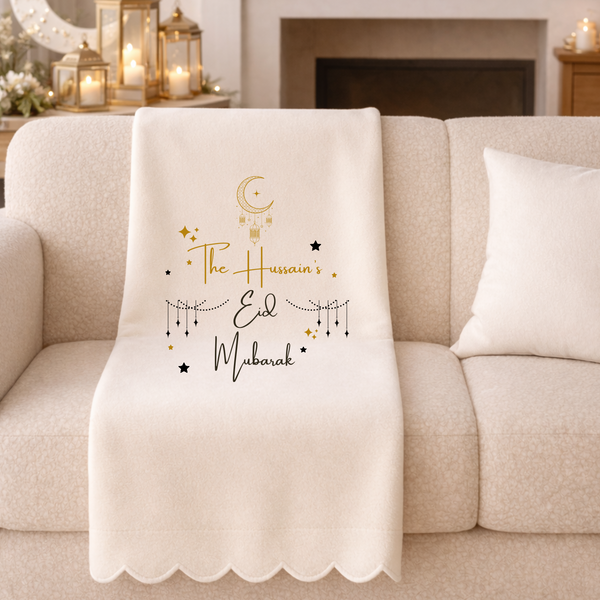 Personalised Eid Cushion - Throw Blanket