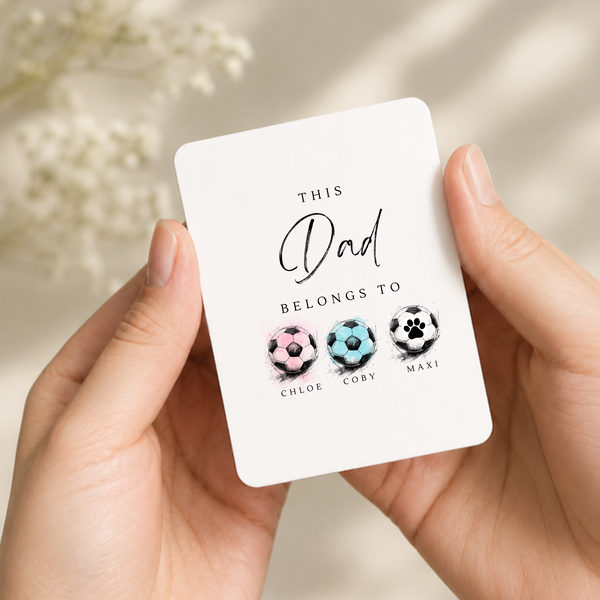 Personalised Car Air Freshener for Dad | Father's Day Gift | Hobby & Name