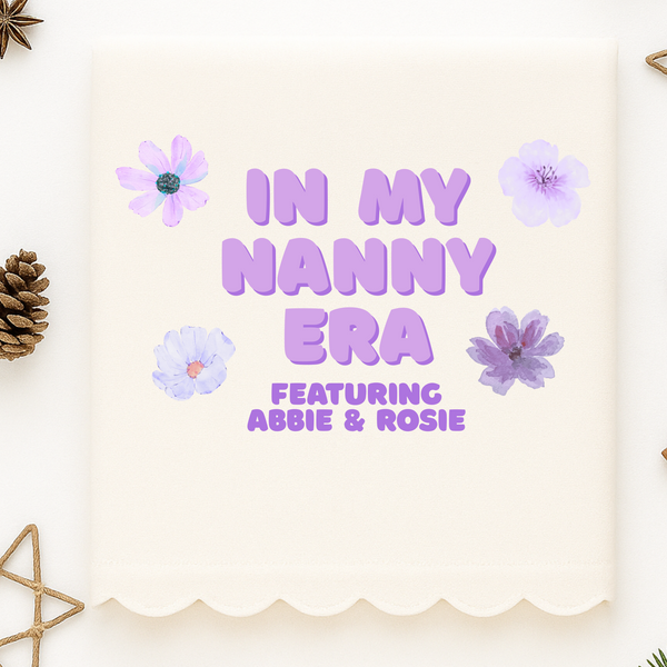 Personalised Christmas Blanket – Gift for Nanny, Grandma, Granny, Nanna – Custom Grandkids Blanket, Holiday Throw for Nan