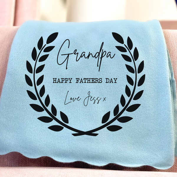 Personalised Blanket For Grandad