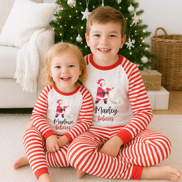 Personalised Matching Family Santa Pyjamas