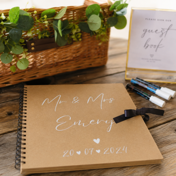 Personalised Wedding Scrapbook Guest Book