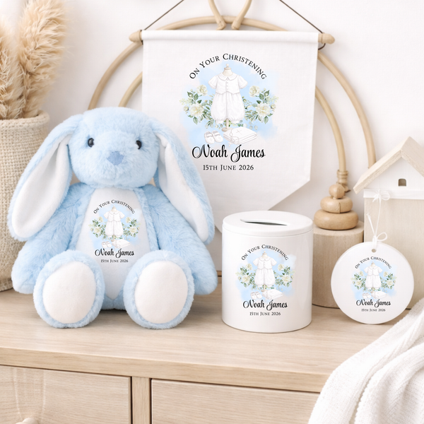 Personalised Christening Ceramic Hanging For Kids