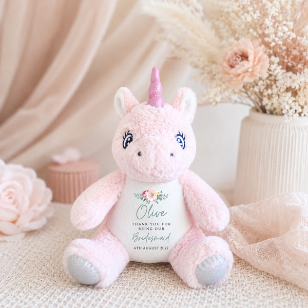 Personalised Soft Toy For Flower Girl & Page Boy