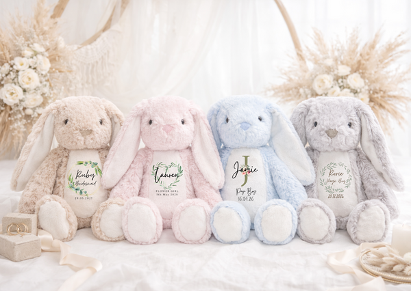 Flower Girl & Page Boy Gift | Personalised Soft Toy