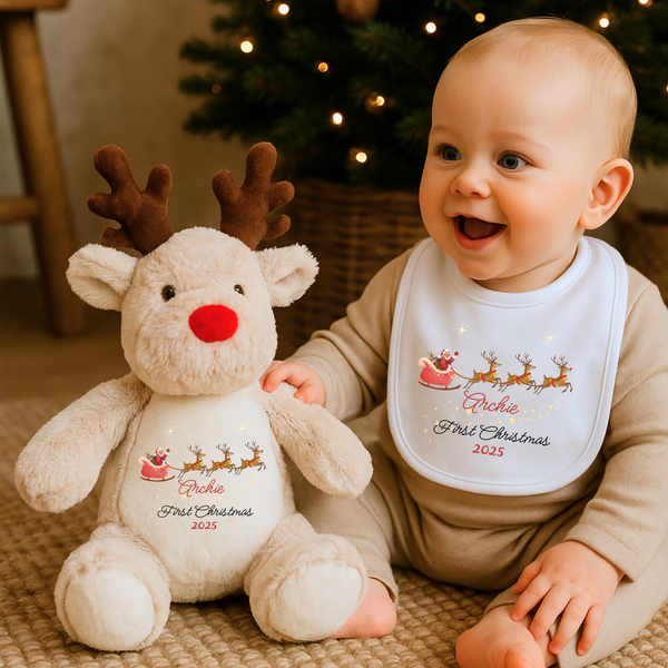 Personalised My First Christmas Bib For Babies – Personalised Baby Christmas Gift