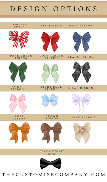 Personalised Bow Travel Mug For Christmas - Tumbler Cup