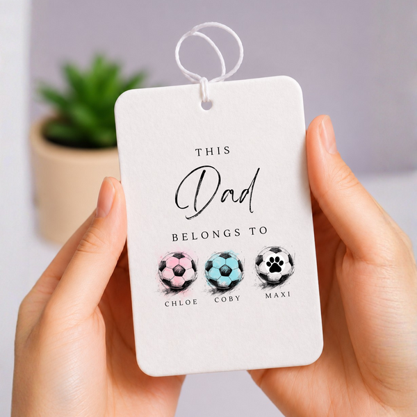 Personalised Car Air Freshener for Dad | Father's Day Gift | Hobby & Name