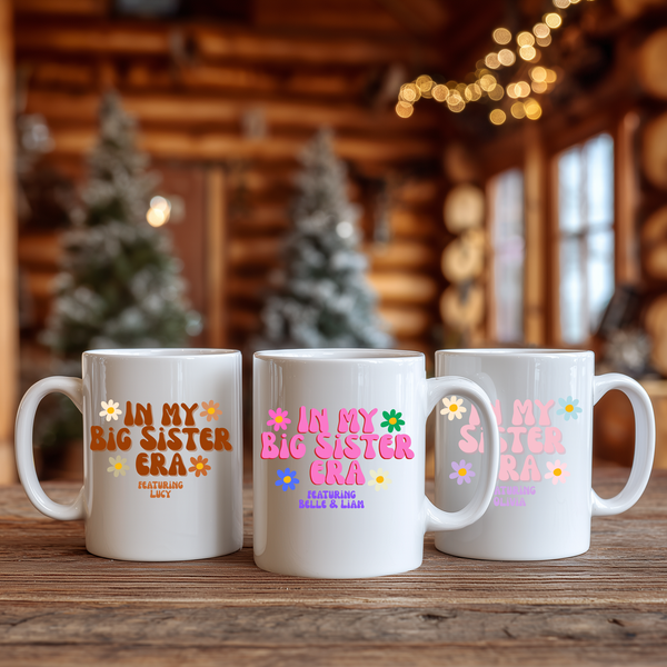 Personalised Big Sister Mug – The Perfect Christmas Gift for New Big Sisters