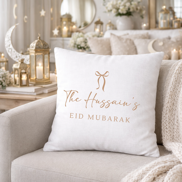 Personalised Eid Cushion - Throw Blanket