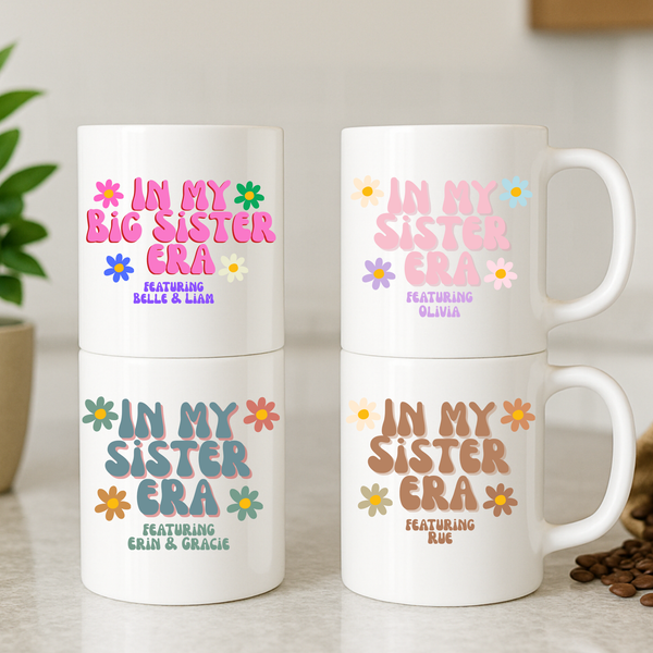 Personalised Big Sister Mug – The Perfect Christmas Gift for New Big Sisters
