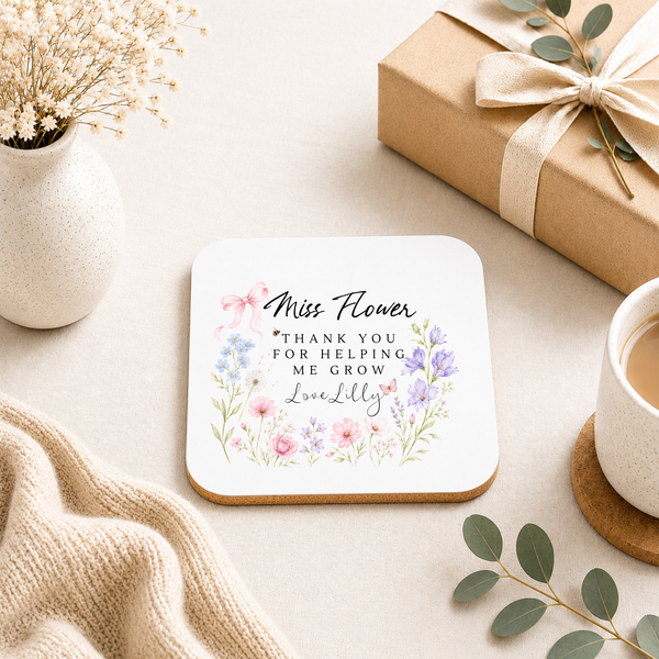 Personalised Wildflower Mug For Teacher