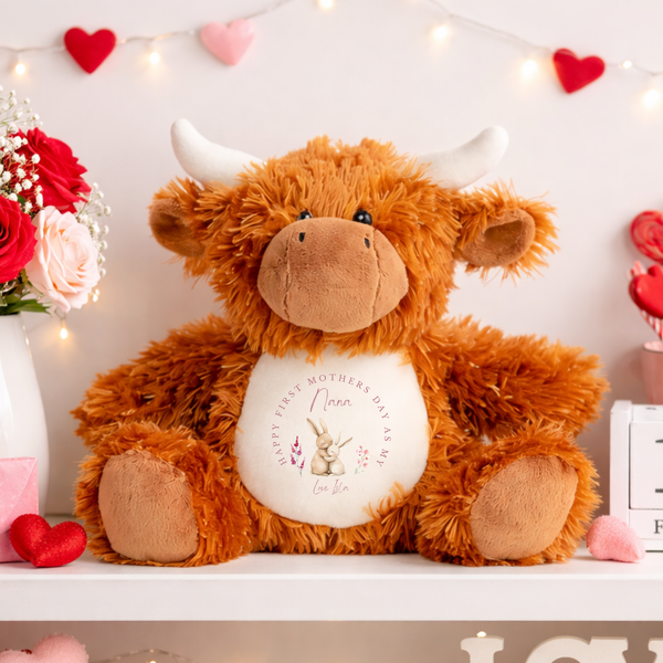 Personalised Mothers Day Soft Toy For Nanny, Grandma, Nana