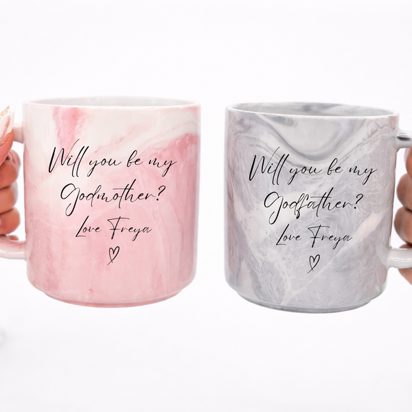 Personalised Marble Mug For Godmothers