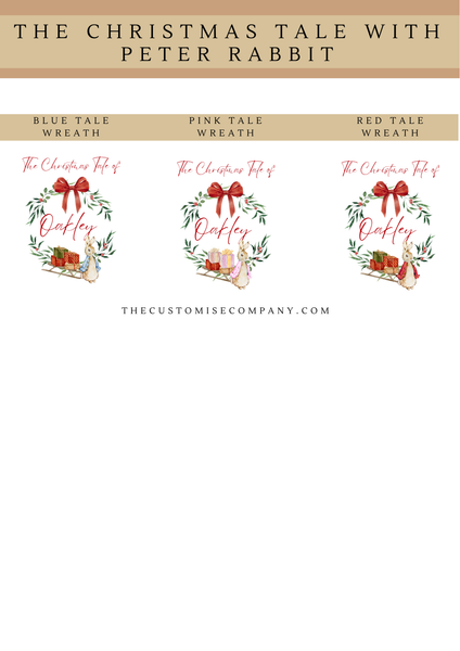 Personalised Peter Rabbit Christmas Stocking | Kids Gift
