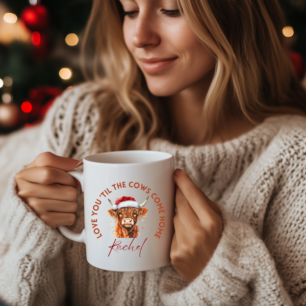 Personalised Highland Cow Mug