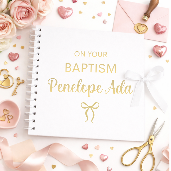 Personalised Christening/Baptism/Holy Communion Scrapbook