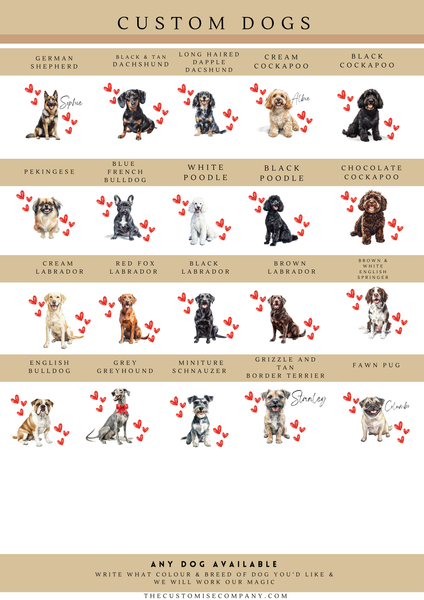 Personalised Dog Custom Ceramic Decoration