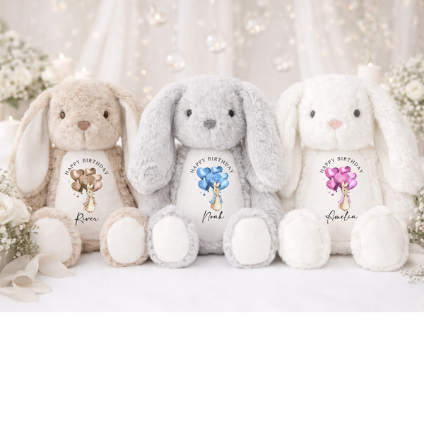 Personalised Peter Rabbit Birthday Bunny