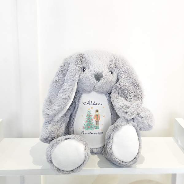 Personalised Christmas Teddy Bear – Nutcracker Gift for Kids