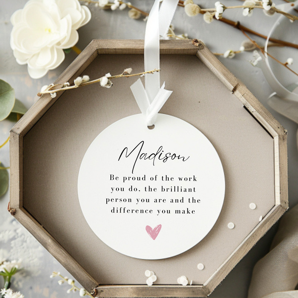 Personalised Quote Ceramic Ornament