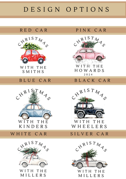 Personalised Car Ceramic Hanging