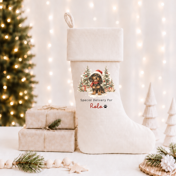 Personalised Pet Christmas Stocking or Santa Sack – Dog & Animal Designs