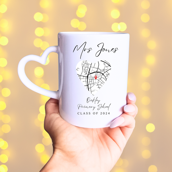 Personalised Map Mug For Teacher