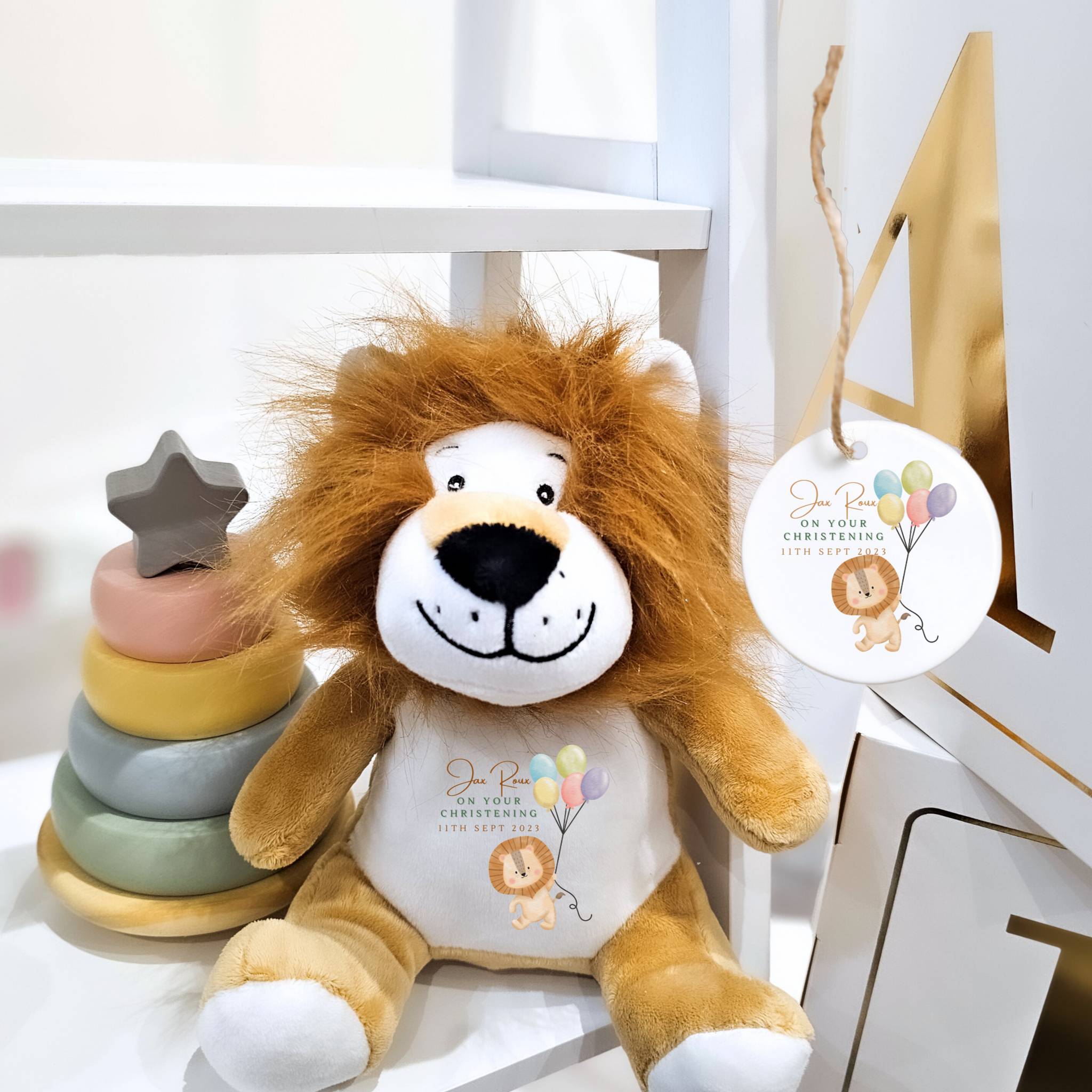 Personalised Lion Christening Gifts