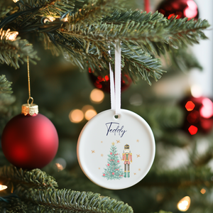 Personalised Nutcrcaker Ceramic Hanging Bauble