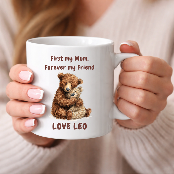 Personalised Bear Mug For Mother's Day