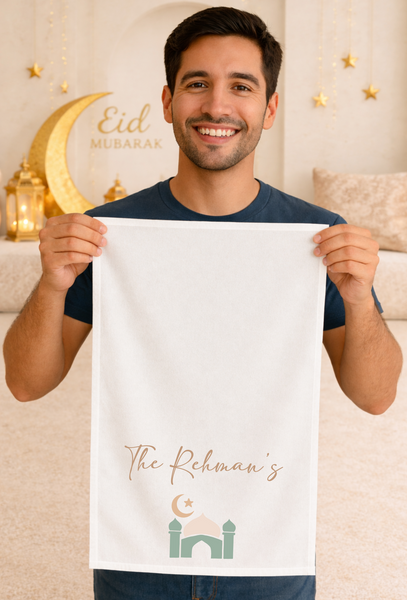 Personalised Eid Tea Towel - Ramadan Gifts