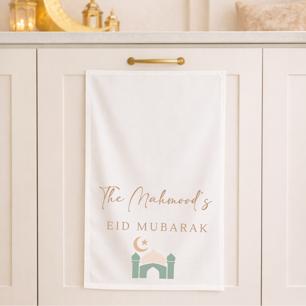 Personalised Eid Tea Towel - Ramadan Gifts