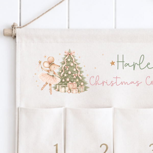 Personalised Mouse Christmas Advent Calendar for Boys