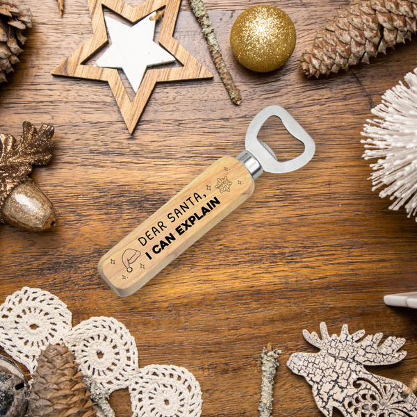 Personalised Christmas Humour Bottle Openers