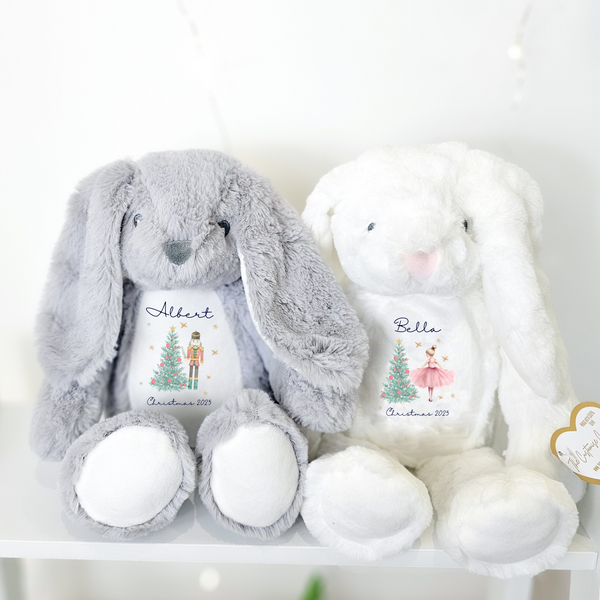 Personalised Christmas Teddy Bear – Nutcracker Gift for Kids