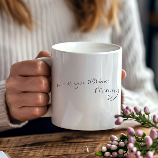 Personalised Handwritten Message Mug & Coaster