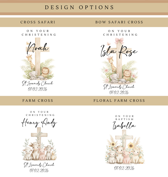 Personalised Christening Cross Money Box