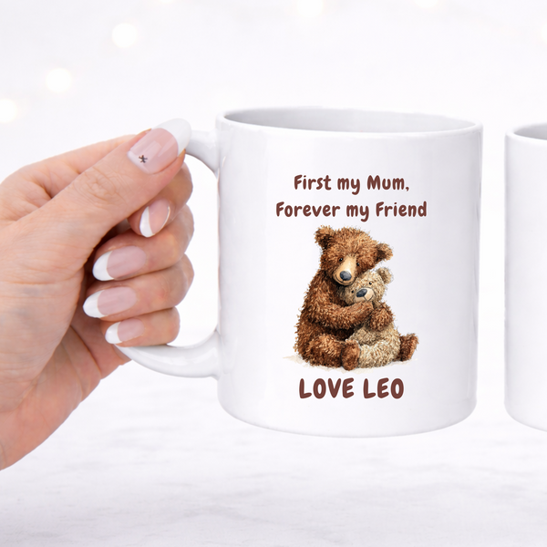 Personalised Bear Mug For Mother's Day