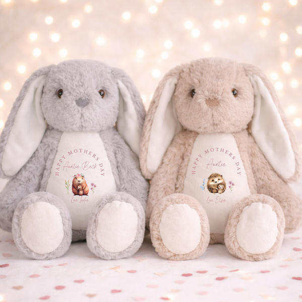 Personalised Mothers Day Soft Toy For Auntie