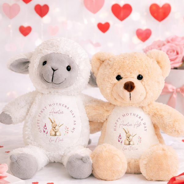 Personalised Mothers Day Soft Toy For Auntie