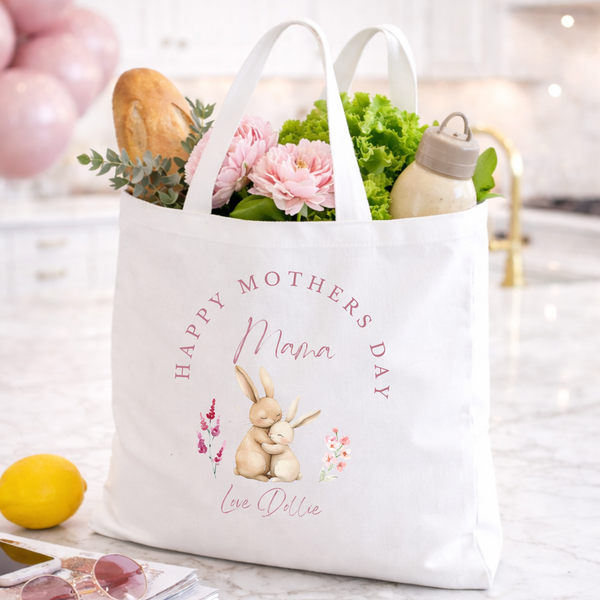 Personalised Animal Tote Bag For Mum