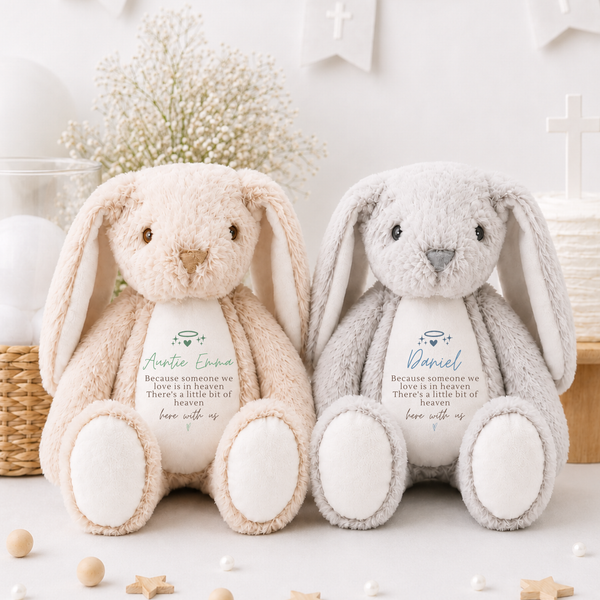 Personalise Remembrance Bunny For Loved One